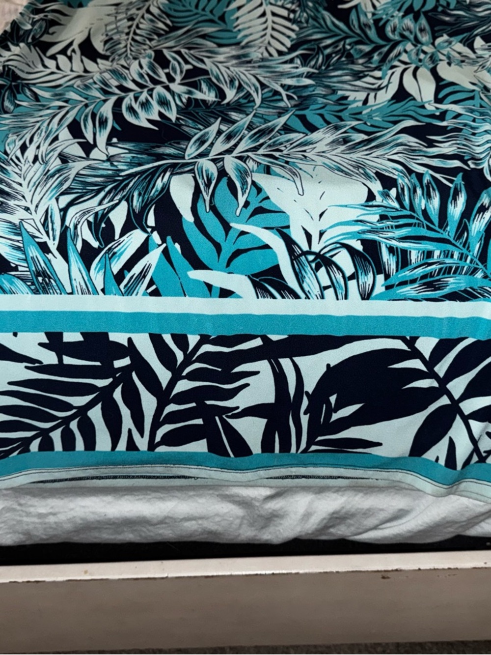 Roz & Ali Blue Tropical Print Maxi Dress - Picture 8 of 10